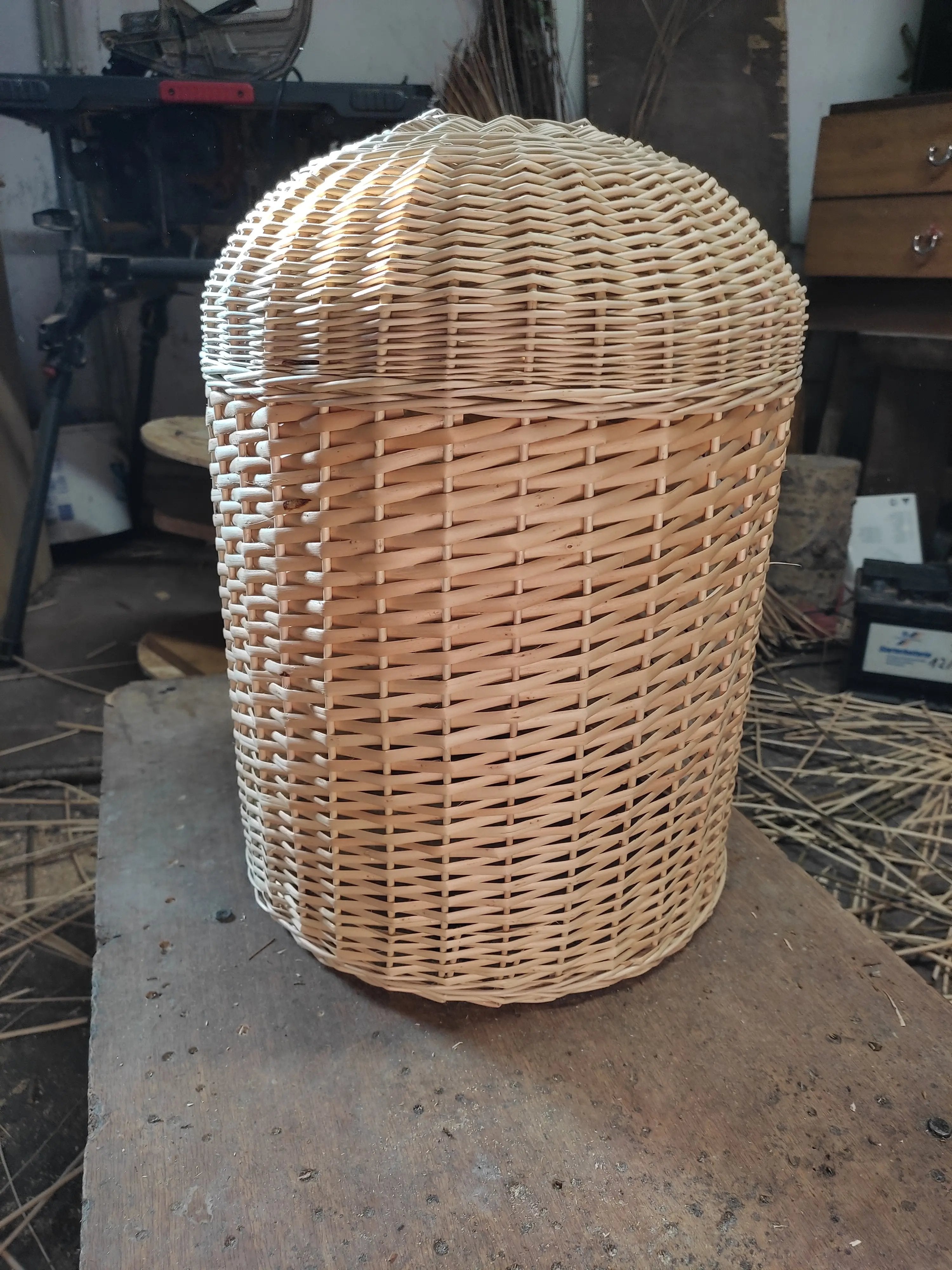 Wicker Water Bottle Cover – Handmade Rustic Willow Sleeve With Ventilated Basket Weave - NaturelyWoven