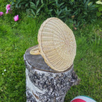 Flower girl basket 035b - NaturelyWoven wicker - handmade