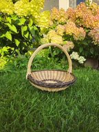 Flower girl basket 035b - NaturelyWoven wicker - handmade